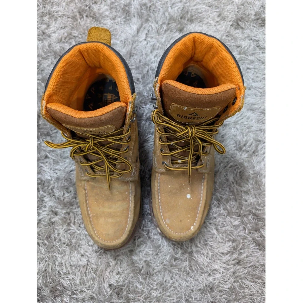 Ridgecut Toughwear Men's YMF-2203 Waterproof‎ Steel Toe Work Boots 10.5W Tan